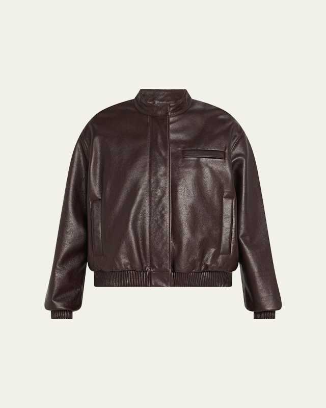 Marlow Leather Bomber Jacket